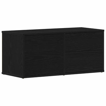 vidaXL TV-Schränk Schwarz Eichen-Optik 80 x 34 x 36 cm Holzwerkstoff