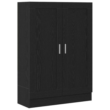 vidaXL Bücherregal Schwarz Eichen-Optik 82,5 x 30,5 x 115 cm