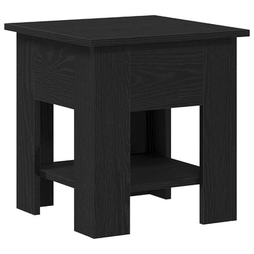 vidaXL Table basse noir aspect chêne 40 x 40 x 42 cm Bois d'ingénierie