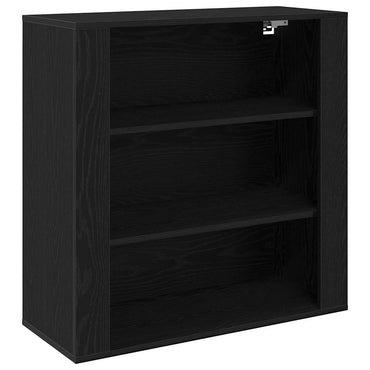 vidaXL Armoire murale aspect chêne noir 80 x 33 x 80 cm en bois d'ingénierie