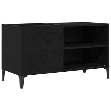 vidaXL Schallplattenschrank Schwarz Eichen-Optik 84,5 x 38 x 48 cm