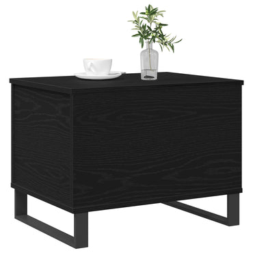 vidaXL Couchtisch Schwarz Eichen-Optik 60 x 44,5 x 45 cm