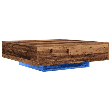 vidaXL Table basse en bois recyclé 100 x 100 x 31 cm Bois d'ingénierie