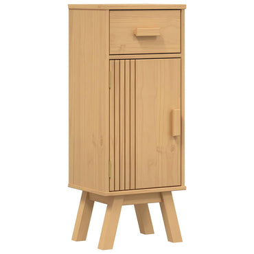 vidaXL Meuble de salle de bain Olden Marron 35 x 30 x 90 cm Bois de pin massif