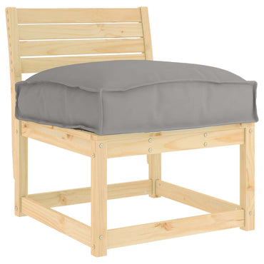 vidaXL Kissen Grau 50 x 50 x 12 cm Oxford-Stoff