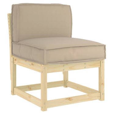 vidaXL Kissen Taupe 60 x 40 x 12 cm Oxford-Stoff