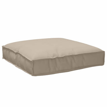 vidaXL Coussin de palette pour assise adaptée taupe 80 x 80 x 12 cm