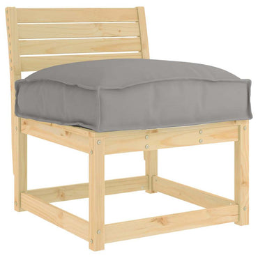 vidaXL Coussin de palette pour assise gris 60 x 40 x 8 cm