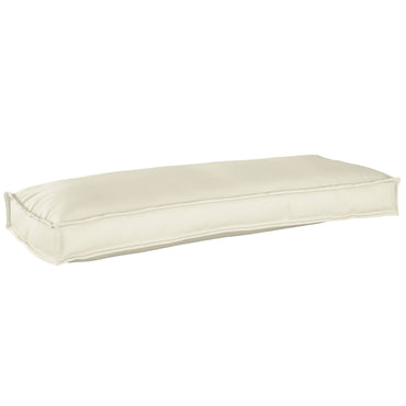 vidaXL Set de coussins de palette 2 pcs Crème 100 x 40 x 8 cm Tissu Oxford