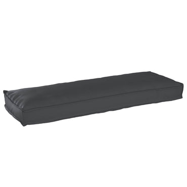 vidaXL Ensemble de 2 coussins de palette Noir 120 x 40 x 8 cm Tissu Oxford