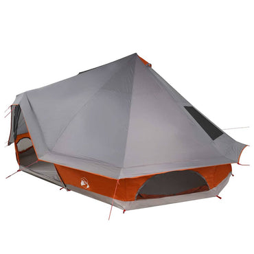 vidaXL Familien-Tipi-Zelt Tipi Grau und Orange 680 x 430 x 270 cm