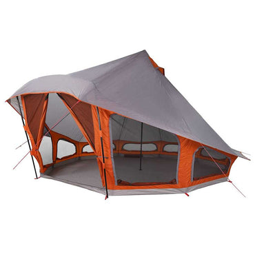 vidaXL Familien-Tipi-Zelt Tipi Grau und Orange 508 x 470 x 300 cm