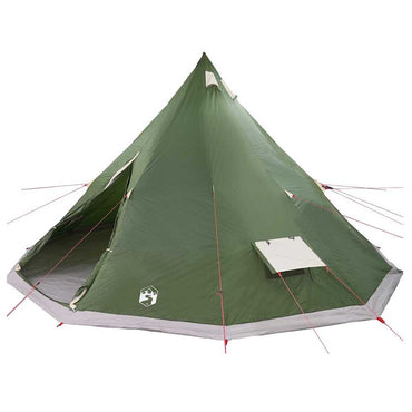 vidaXL Familien-Tipi-Zelt Tipi mit Dach Grün 560 x 560 x 300 cm