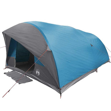 vidaXL Tunnelzelt mit Dach mit Speicher Blau 500 x 348 x 200 cm Taft