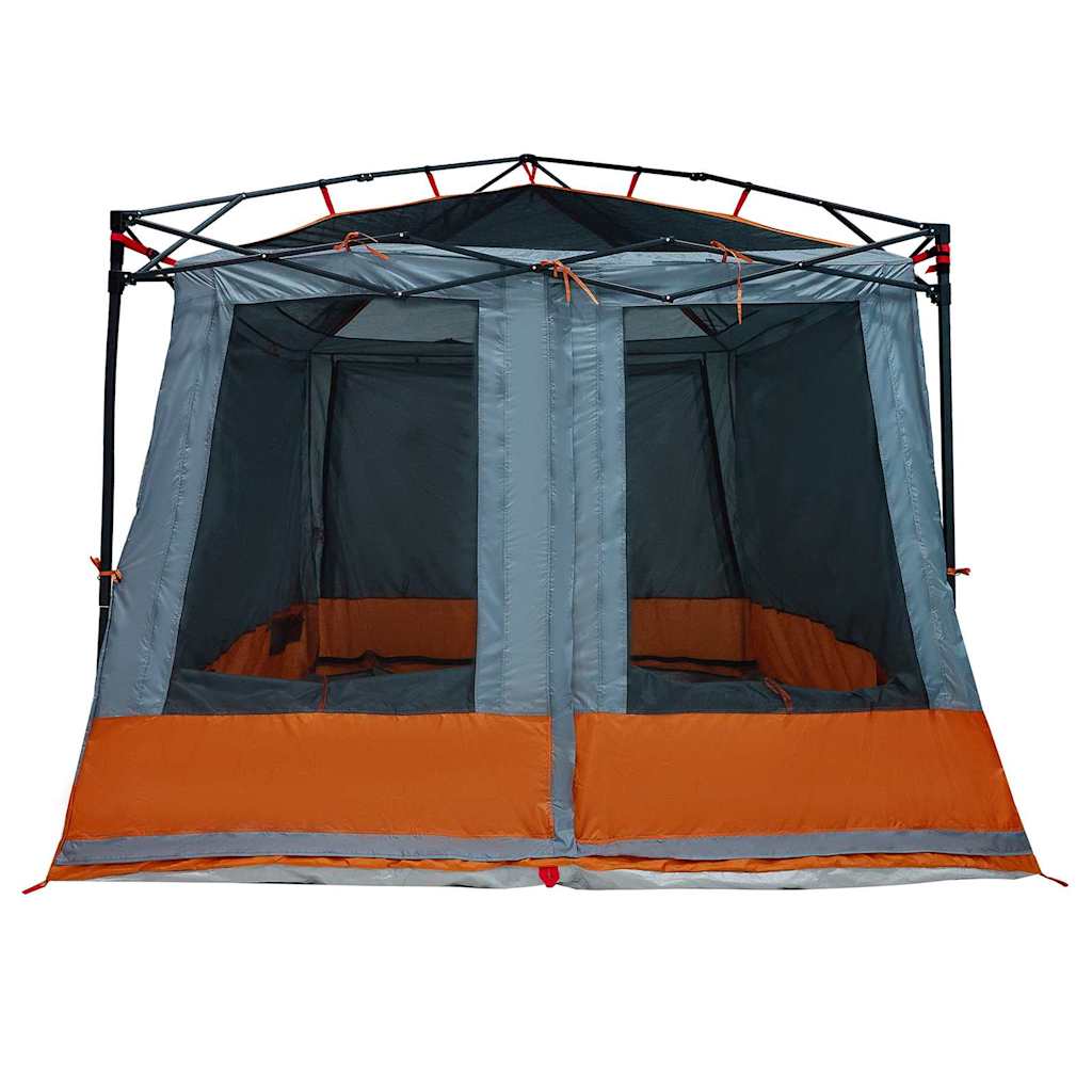 vidaXL Innenzelt mit Dach Grau und Orange 291 x 291 x 240 cm Taft