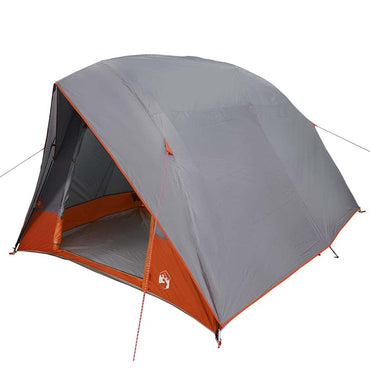 vidaXL Campingzelt mit Dach Grau und Orange 275 x 230 x 140 cm Taft