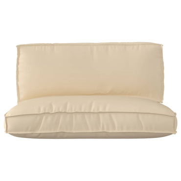 vidaXL Set de coussins de palette 2 pcs Tissu Oxford beige