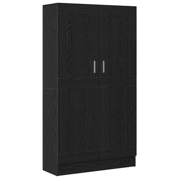 vidaXL Bücherregal Schwarz Eichen-Optik 82,5 x 30,5 x 150 cm
