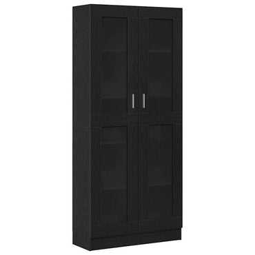 vidaXL Bücherregal Schwarz Eichen-Optik 82,5 x 30,5 x 185 cm