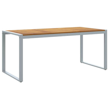 vidaXL Gartentisch Grau 180 x 90 x 75 cm Massivholz Akazie