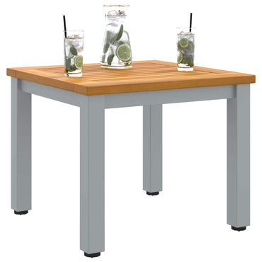 vidaXL Tisch für Outdoor Natürlich und Grau 45 x 45 x 38 cm