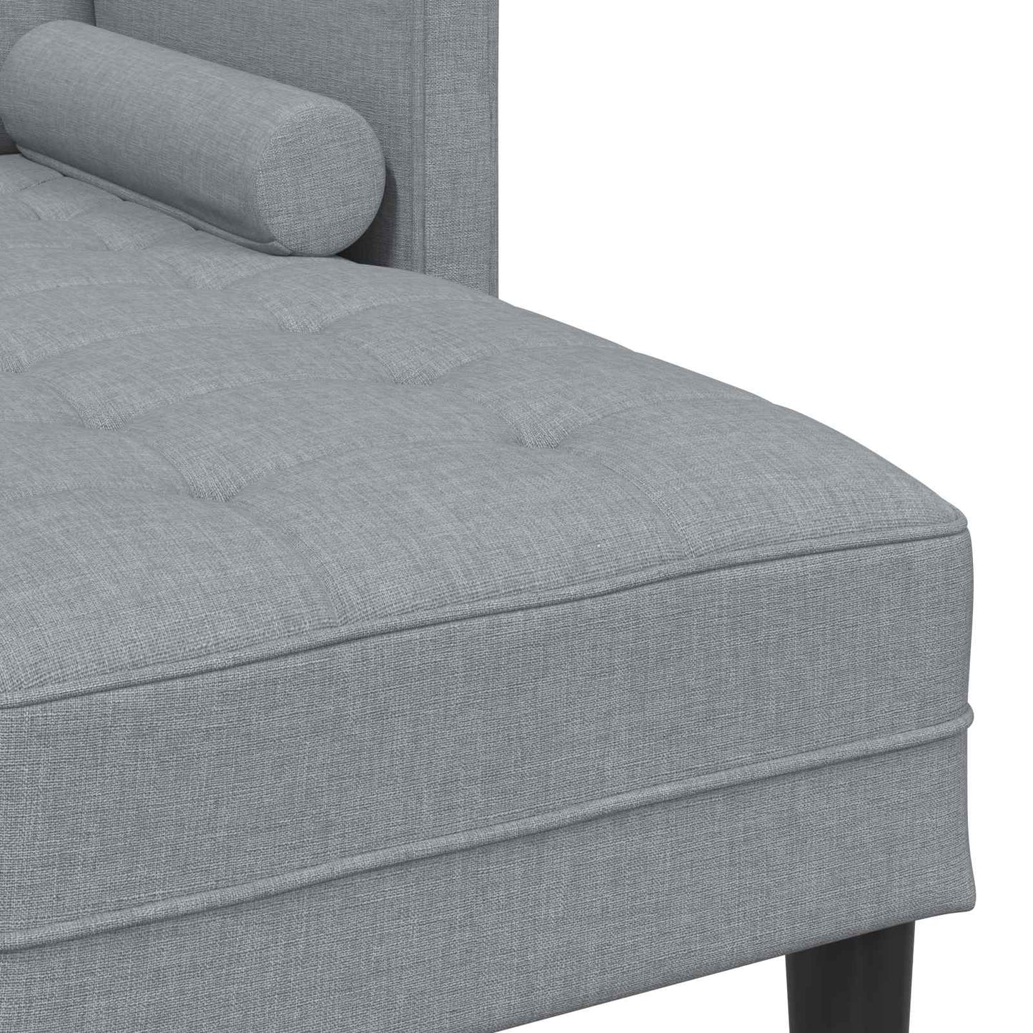 vidaXL Ensemble de canapés 2 pcs avec coussins Gris clair Polyester