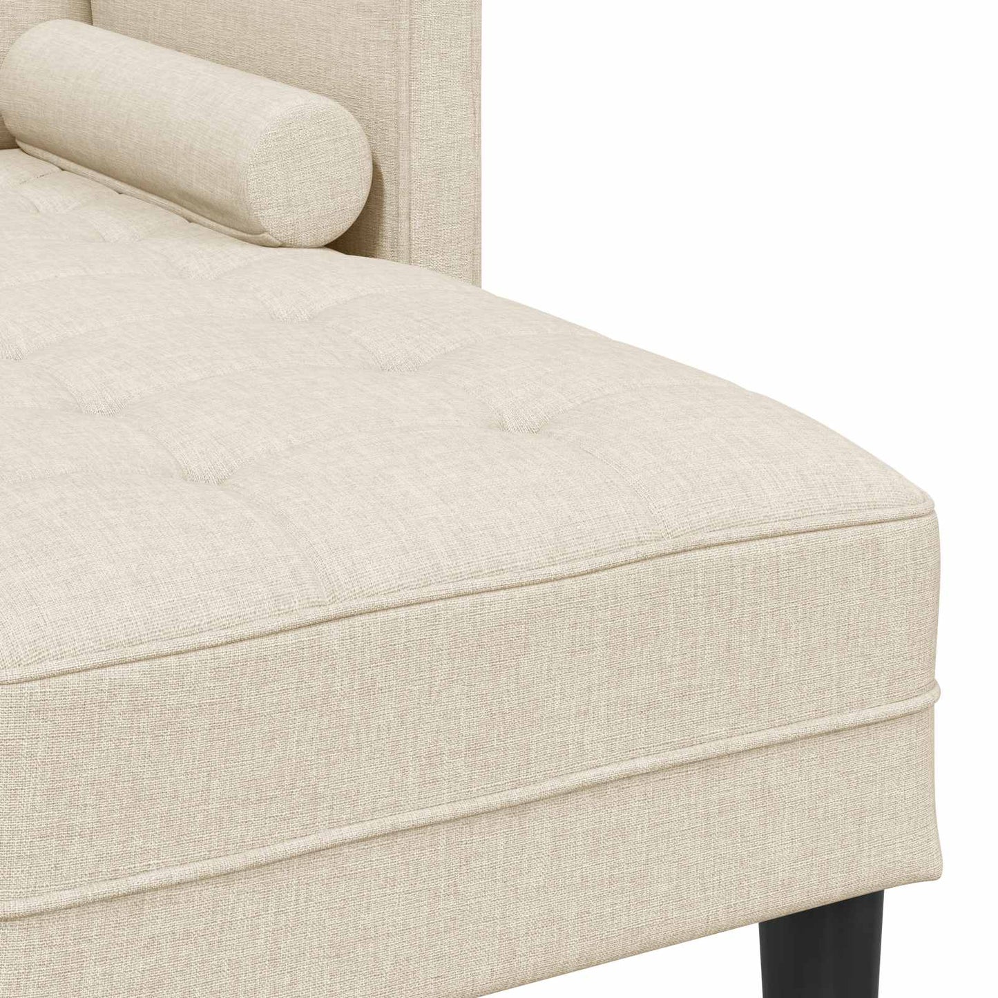 vidaXL Sofa Set mit Kissen 2 pcs Leinen Polyester
