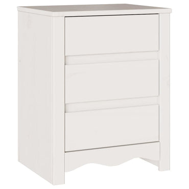 vidaXL Couchtisch Drammen Weiß 45 x 35 x 56 cm Massives Kiefernholz