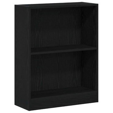 vidaXL Bücherregal Schwarz Eichen-Optik 60 x 24 x 76 cm Holzwerkstoff