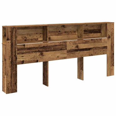 vidaXL Kopfteil Schrank Altholz 220 x 18,5 x 102,5 cm Holzwerkstoff