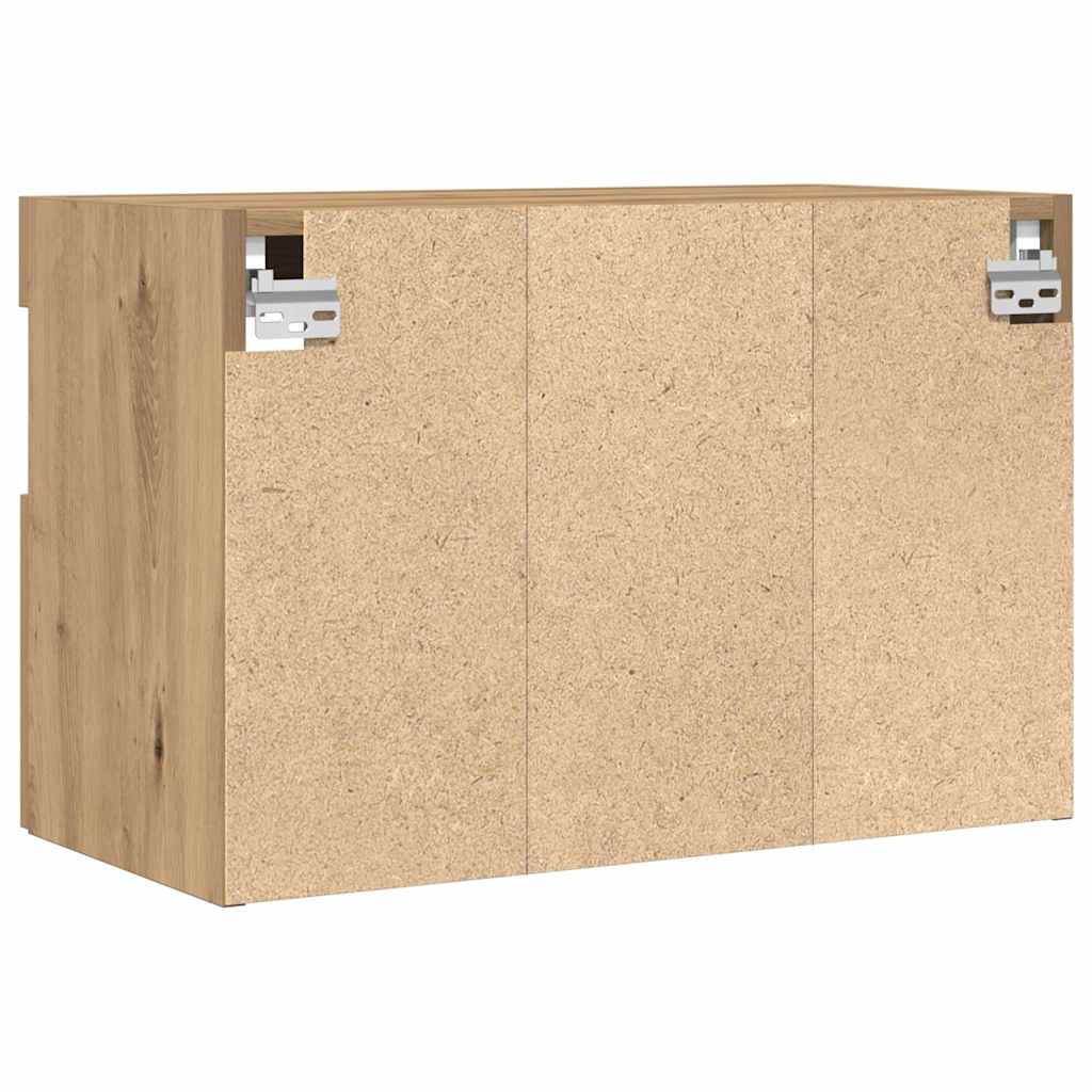 TV-Wandschrank Wandmontiert 2 pcs Artisan-Eiche 60 x 30 x 40 cm
