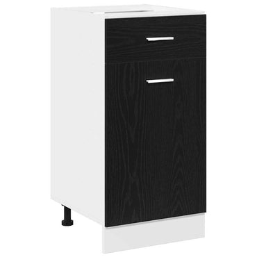 vidaXL Hängeschrank mit Regal Schwarz Eichen-Optik 40 x 46 x 81.5 cm