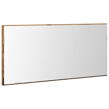 vidaXL Spiegel mit Spiegel Altholz 80 x 37 cm Glas und engineered Holz