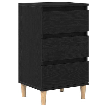 vidaXL Nachttisch Schwarz Eichen-Optik 40 x 35 x 70 cm Holzwerkstoff
