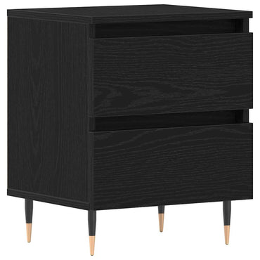 vidaXL Nachttisch Schwarz Eichen-Optik 40 x 35 x 50 cm Holzwerkstoff