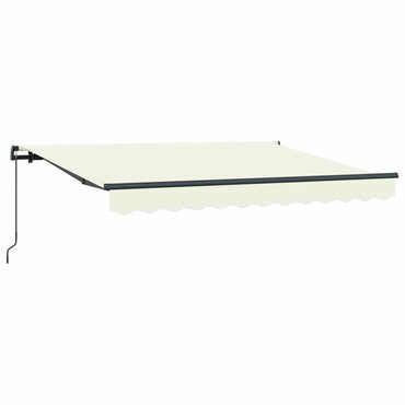 vidaXL Einziehbare Markise Creme 250 x 200 cm Polyester und Aluminium