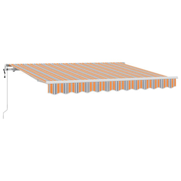 vidaXL Einziehbare Markise Blau und Orange 250 x 200 cm Stoff