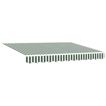 vidaXL Einziehbare Markise Grün und Weiß 250 x 200 cm