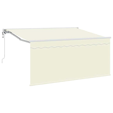 vidaXL Einziehbare Markise Creme 300 x 200 cm Polyester und Aluminium