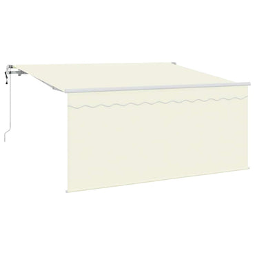 vidaXL Einziehbare Markise Creme 300 x 200 cm Polyester und Aluminium