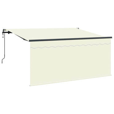 vidaXL Einziehbare Markise Creme 300 x 200 cm Stoff