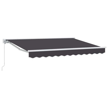 vidaXL Einziehbare Markise Anthrazit 300 x 200 cm Polyester und Metall