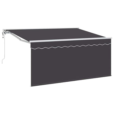 vidaXL Einziehbare Markise Anthrazit 300 x 200 cm