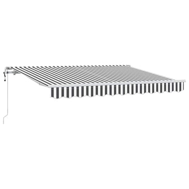 vidaXL Einziehbare Markise Anthrazit und Weiß 300 x 200 cm