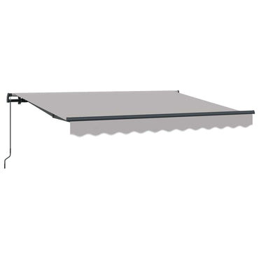 vidaXL Einziehbare Markise Hellgrau 300 x 200 cm