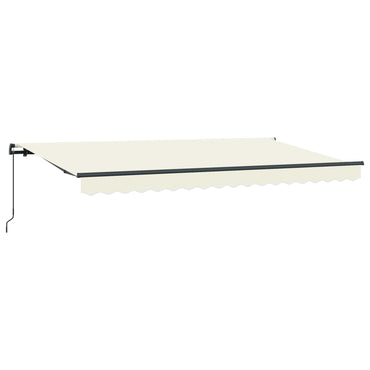 vidaXL Einziehbare Markise Creme 350 x 200 cm Stoff