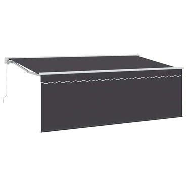 vidaXL Markise mit Sichtschutz Anthrazit 350 x 200 x 120 cm