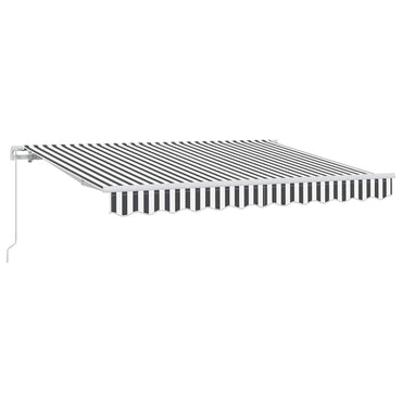 vidaXL Einziehbare Markise Anthrazit 350 x 200 cm Stoff