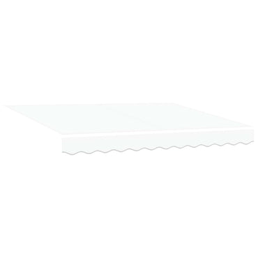 vidaXL Einziehbare Markise Weiß 350 x 200 cm Stoff