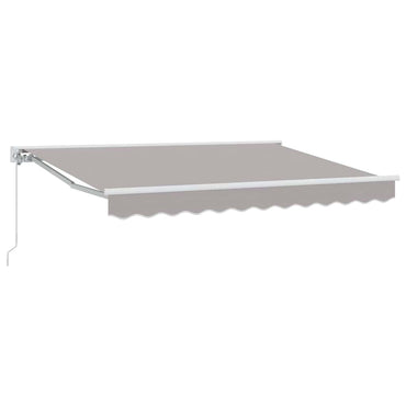 vidaXL Einziehbare Markise Hellgrau 350x200 cm Stoff